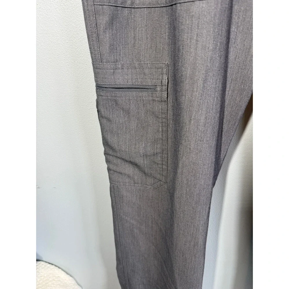 Figs Cairo Cargo Scrub Pants Mens Large Tall Gray Technical Collection TM3001T